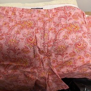 Lands End 24 w pink paisley shorts